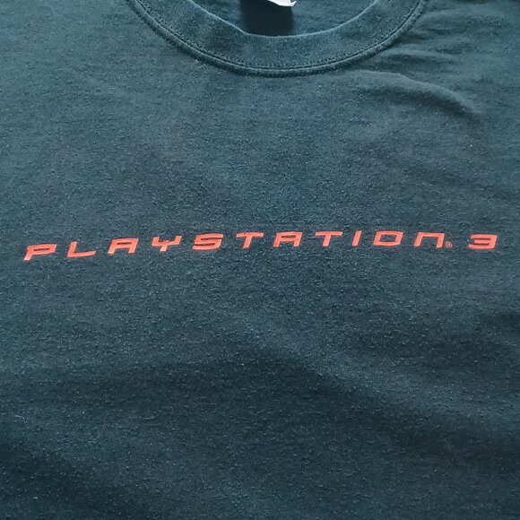 Vintage 2006 Gildan Sony PlayStation 3 PS3 Logo Black Promo T-Shirt Adult XL - Picture 1 of 8